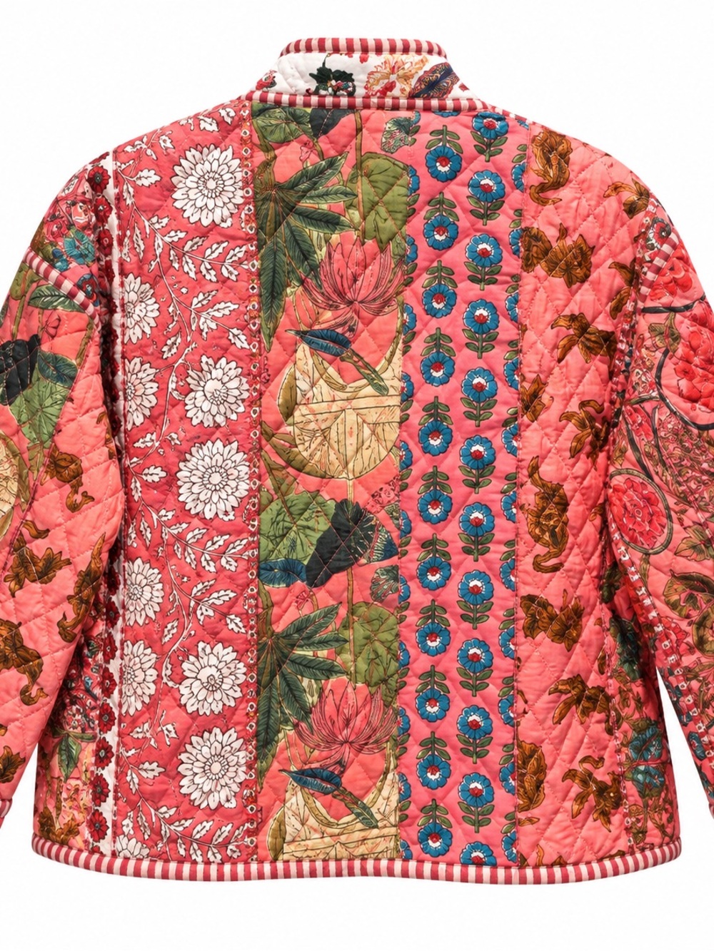 Pink Patchwork Quilted Jacket - Picture 2 of 3
